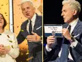 Kobieta cieszy się z wygranej w Milionerach, a prowadzący pokazuje czek. Pytanie brzmi: jaki podatek od wygranej w milionerach?