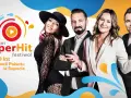 Polsat SuperHit Festiwal: 20 lat festiwali Polsatu w Sopocie. Uśmiechnięci prowadzący i artystka w kapeluszu.