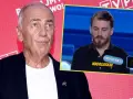 Na zdjęciu widać Karola Strasburgera i Rafała, który w Familiadzie odpowiada na pytania.