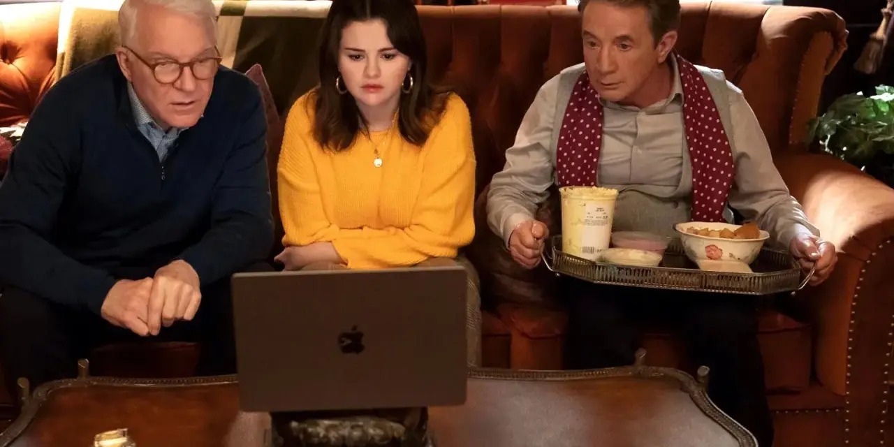 Steve Martin, Selena Gomez i Martin Short analizują dowody na laptopie. Czy to zapowiedź zbrodnie po sąsiedzku sezon 5?
