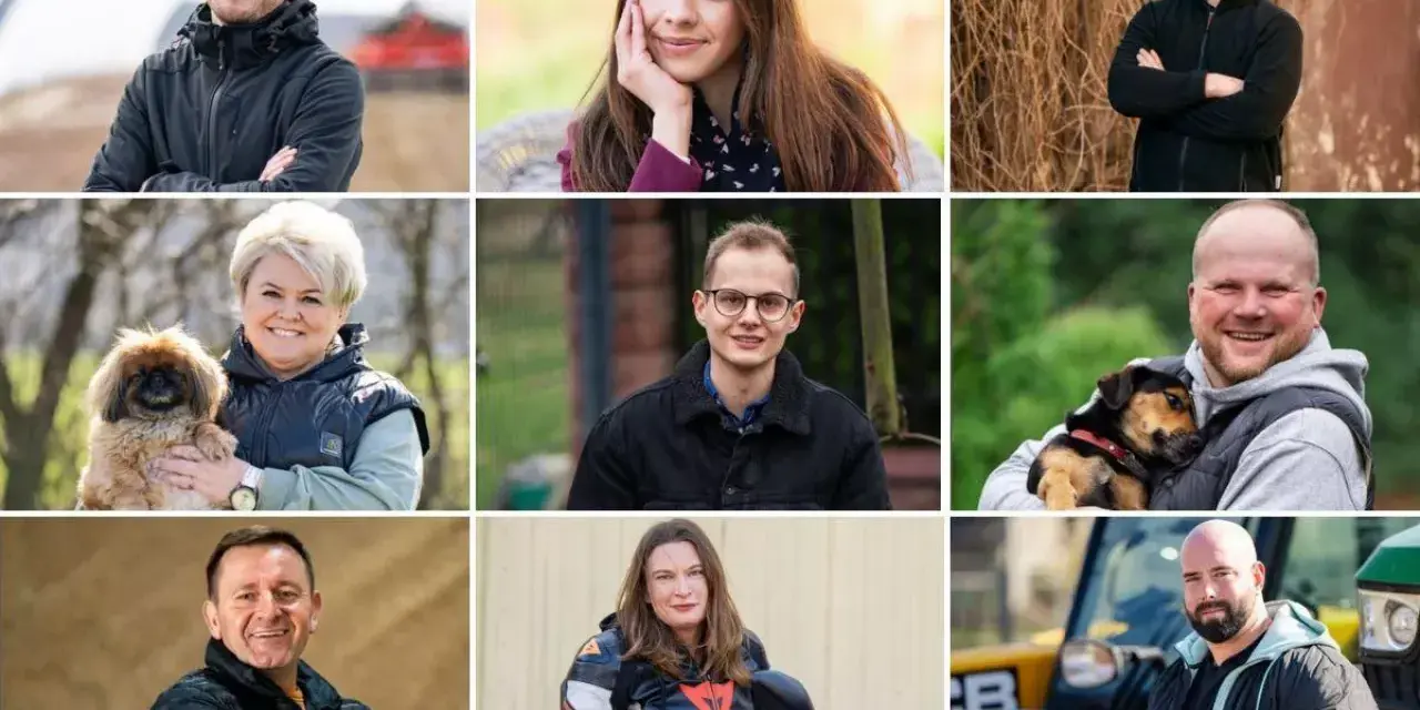 Uczestnicy programu "Rolnik szuka żony 11" - rolnicy i rolniczki, gotowi na miłość i nowe życie.