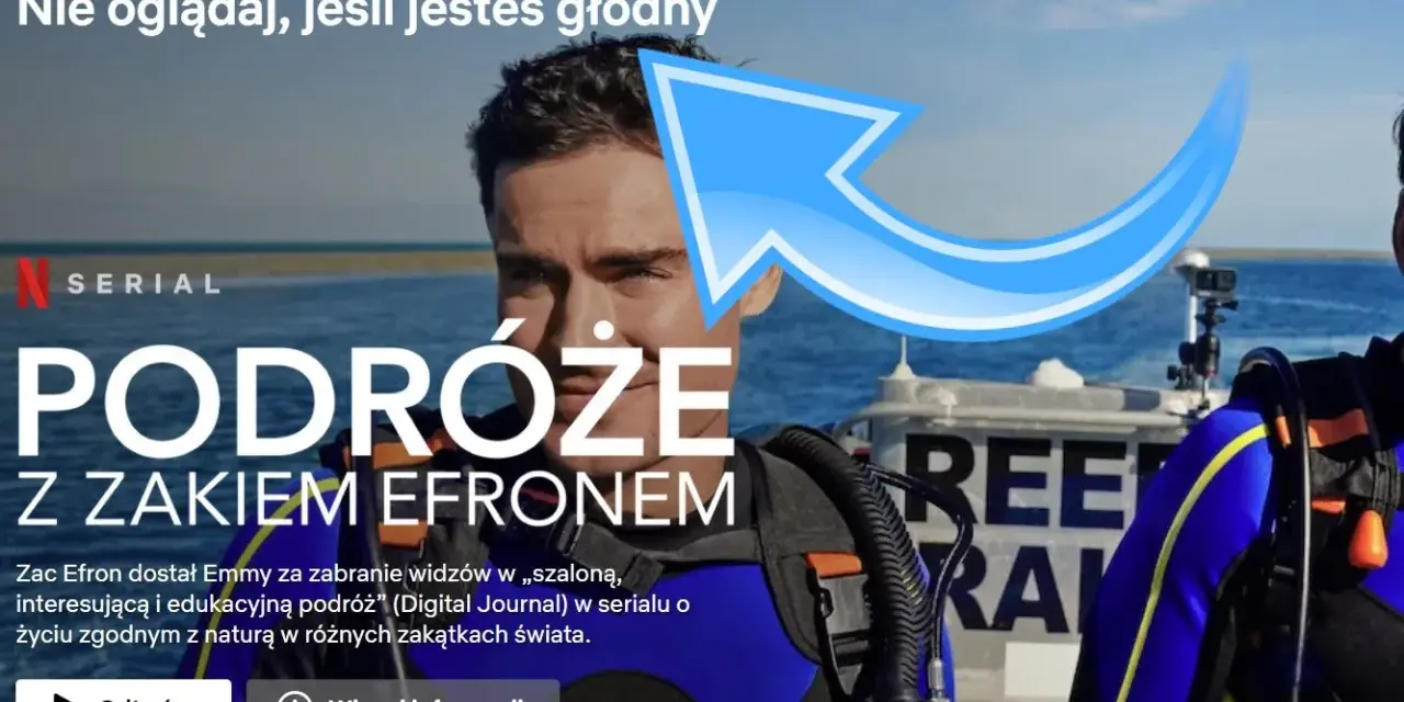 Zac Efron w serialu "Podróże z Zakiem Efronem" na Netflix. Odkryj fascynujące miejsca i poznaj ciekawe **kody Netflix** do odkrycia!