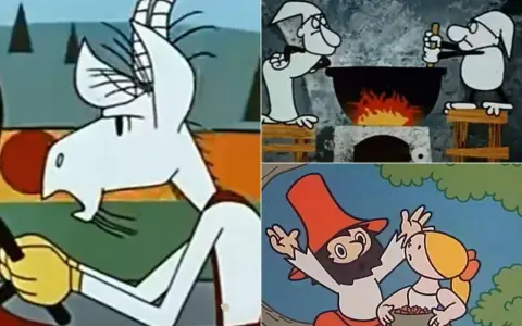 Koziołek Matołek za kierownicą, krasnale przy kociołku i para pod drzewem. To wszystko wesoła wieczorynka!