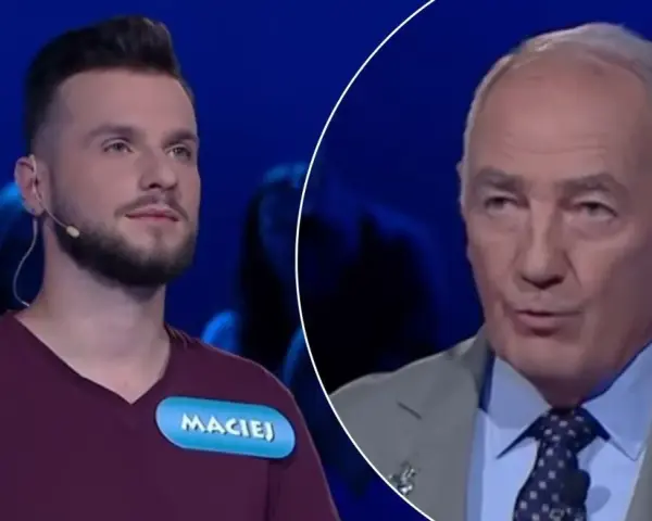 Młody Maciej z Familiady i starszy pan w garniturze. Czy to on, jaki może być pilot Familiady?